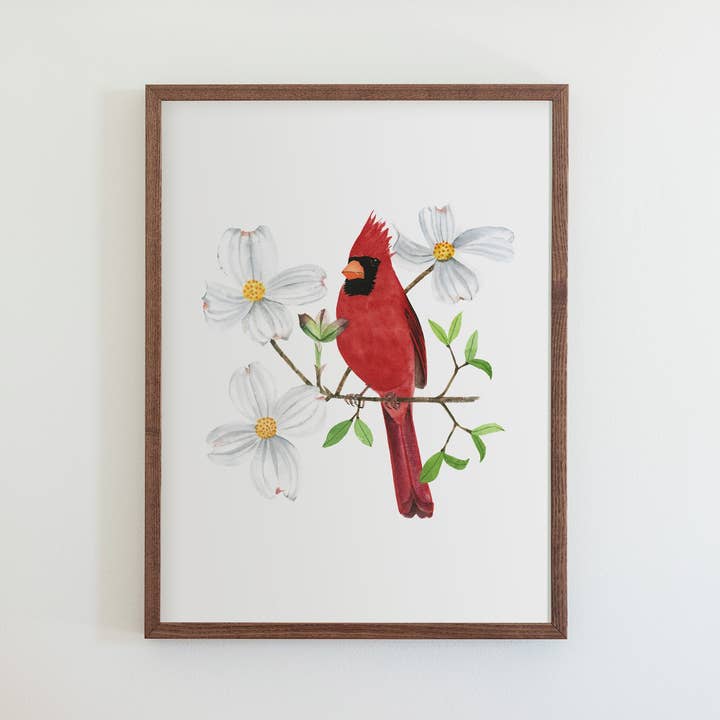North Carolina Northern Cardinal Print for wholesale by 50 States of Beauty