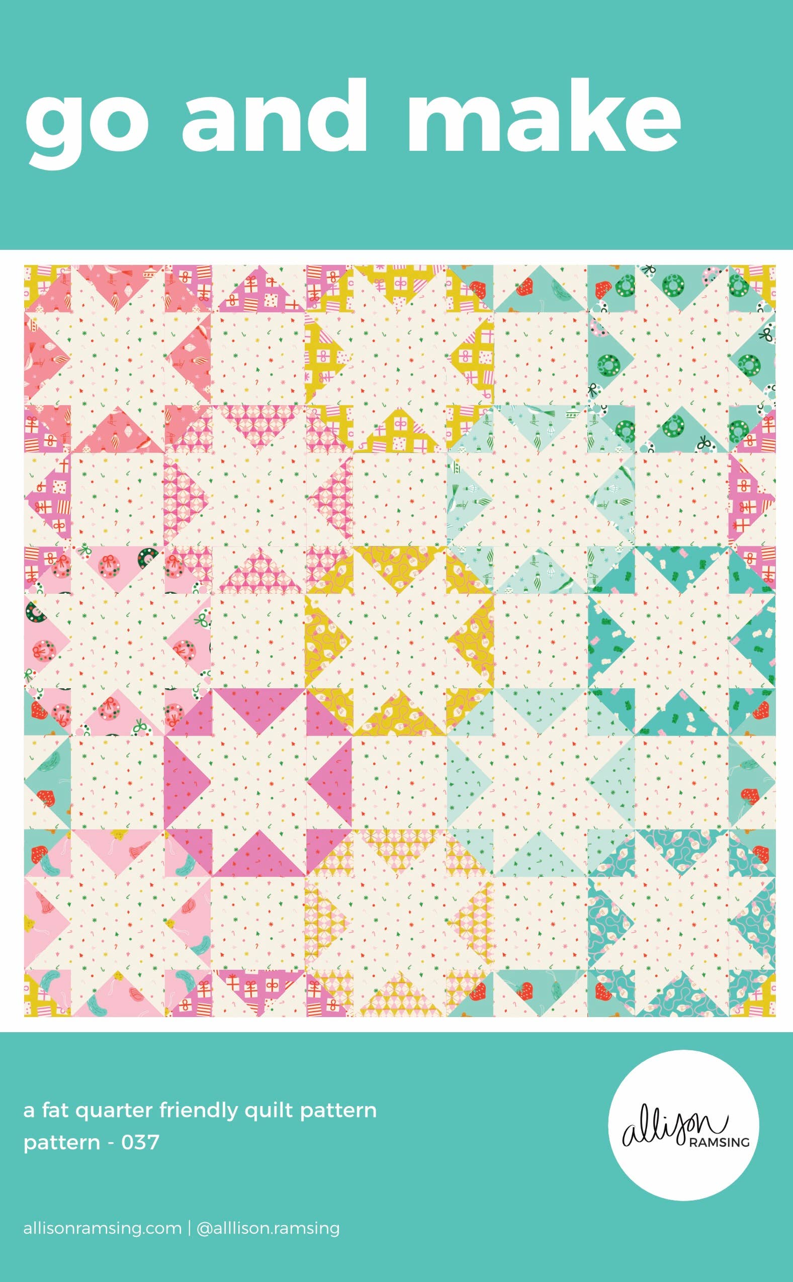 AllisonRamsing.com - Wholesale Craft Supplies - *NEW PATTERN* Go and Make Quilt Pattern - Printed