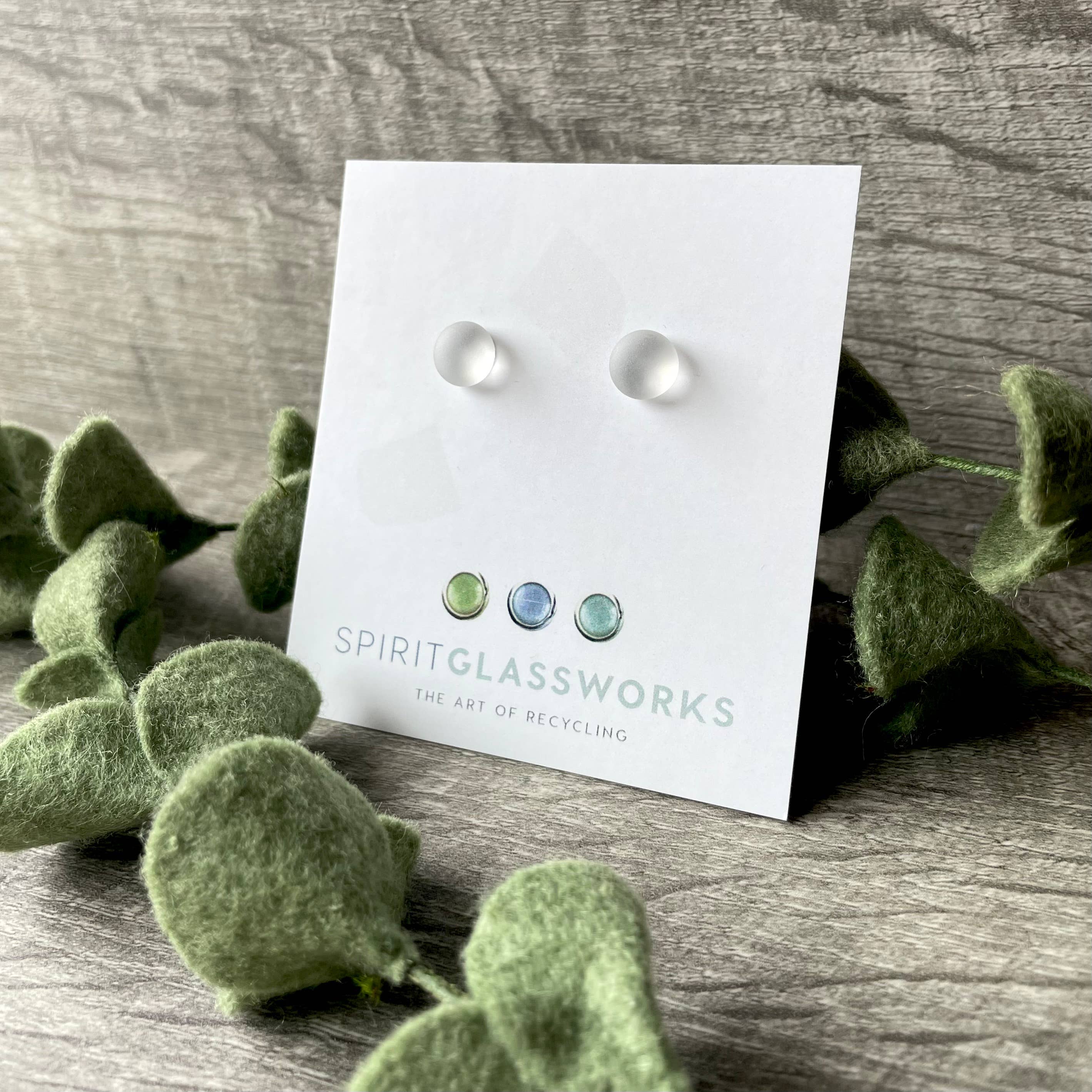 Spirit Glassworks - Wholesale Stud/Post Earrings - Recycled Glass Stud Earring0
