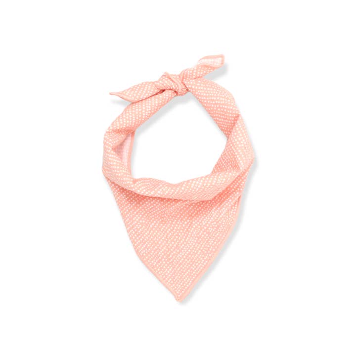 Peach Ditsy Dots Dog Bandana for wholesale by The Oxford Dog