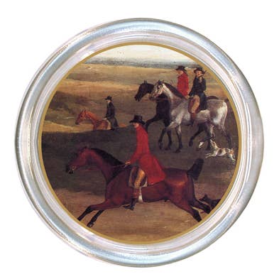 Sous-verre de scène Fox Hunt C227-B pour la vente par Marye-Kelley