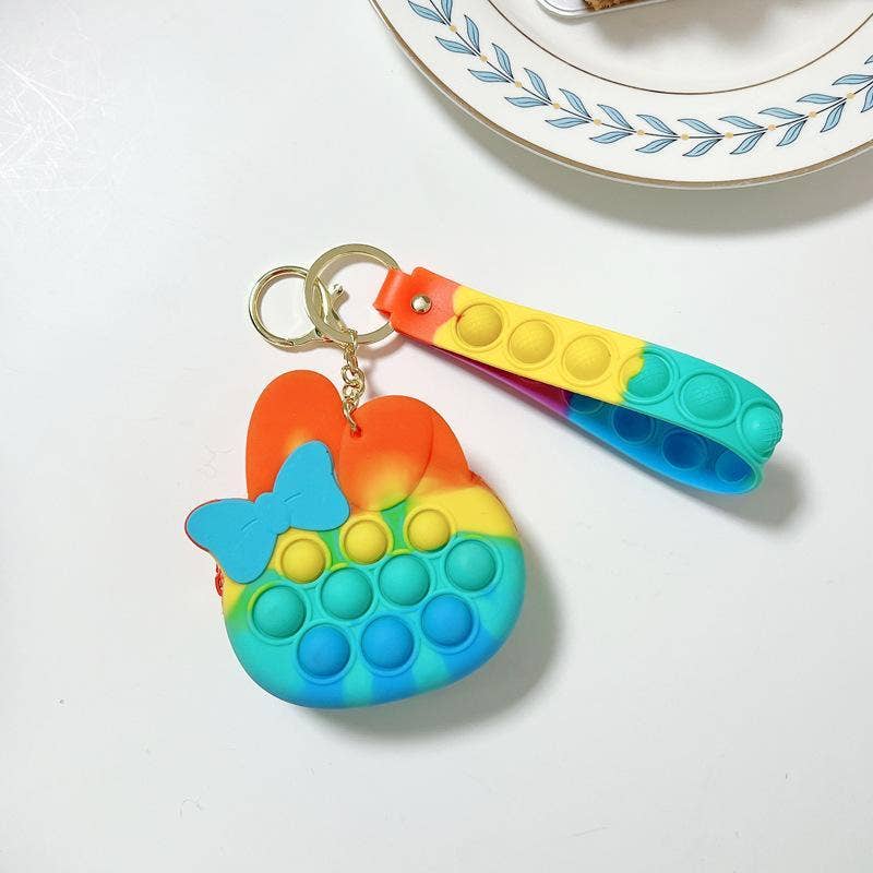 KiddieKickz - Wholesale Keychain - Kids - Small Keychain Coin Purse Spaceman Bear Fingertip Toy17