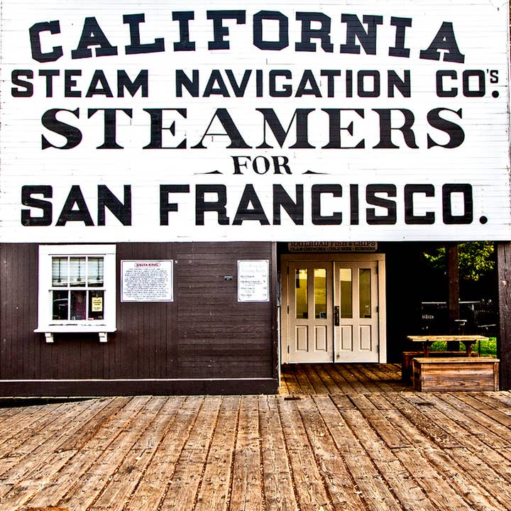 California Steam Navigationszeichen Keramik Untersetzer für den Großhandel von South Austin Gallery