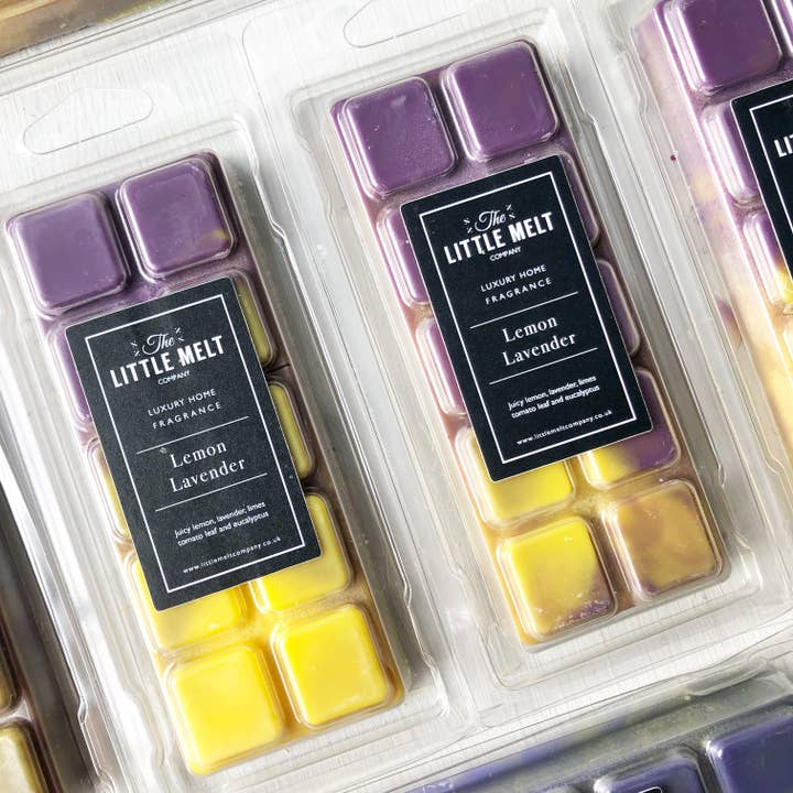 Lemon Lavender Wax Melt Snap Bar for wholesale by The Little Melt Company