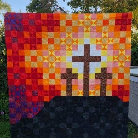 Faith and Fabric - Wholesale Quilt - Quilt Pattern: Lent / Good Friday Cross Quilt Pattern5