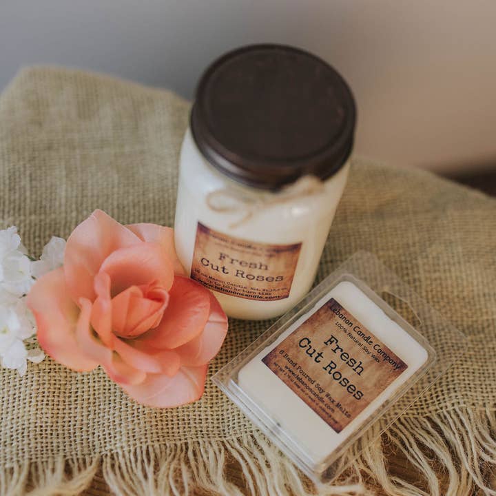 Lebanon Candle Company - Wholesale Wax Melt - Fresh Cut Roses Wax Melt , Scented Soy, Non-Toxic, Highly Scented, Handmade in The USA, 6 Cube Melt, Natural Soy Wax, Long Lasting Scent4