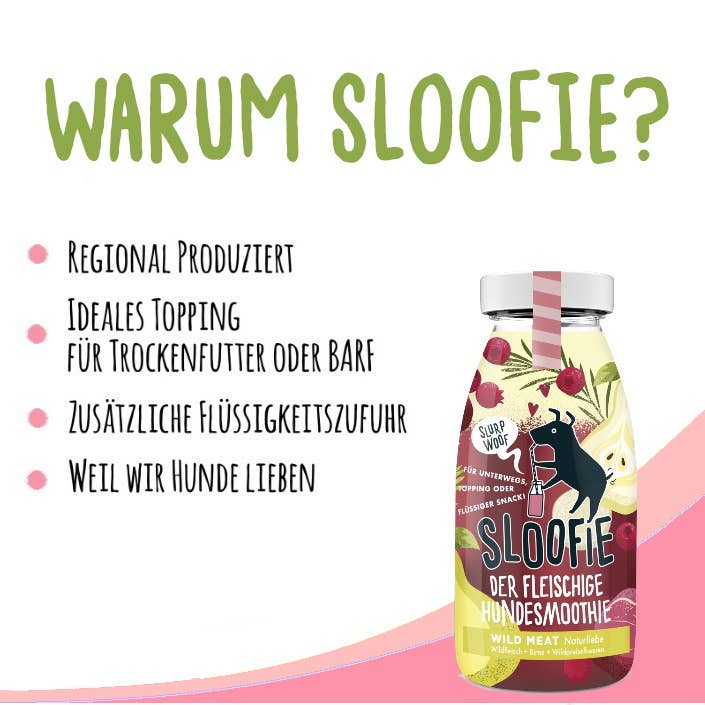 Sloofie-der Hundesmoothie - Wholesale Pet Food - Dog - SLOOFIE - WILD MEAT1