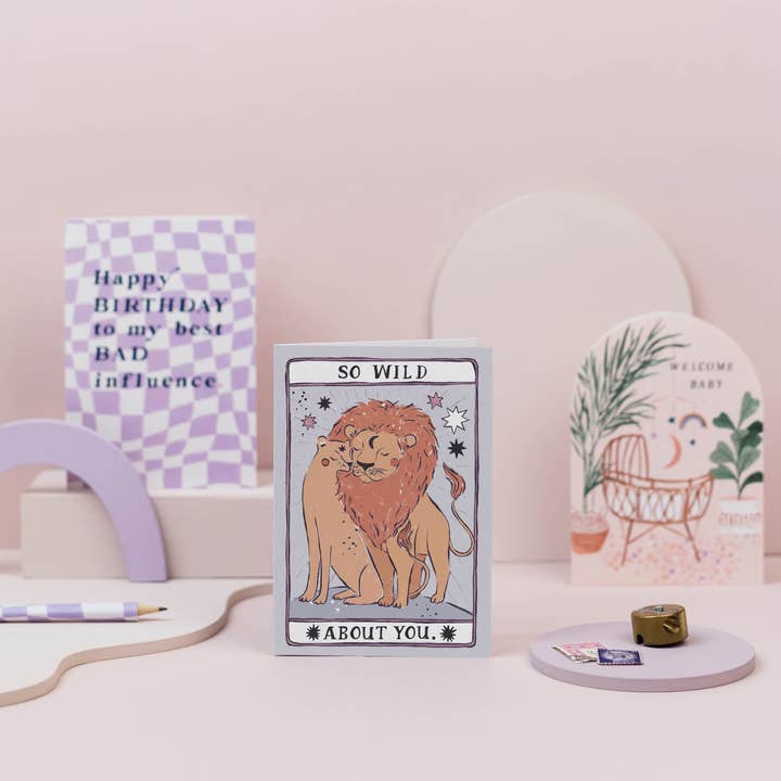 Sister Paper Co. – Großhandel Liebeskarte – Wild About You-Karte | Tarot-Liebeskarte | Jubiläumskarten3