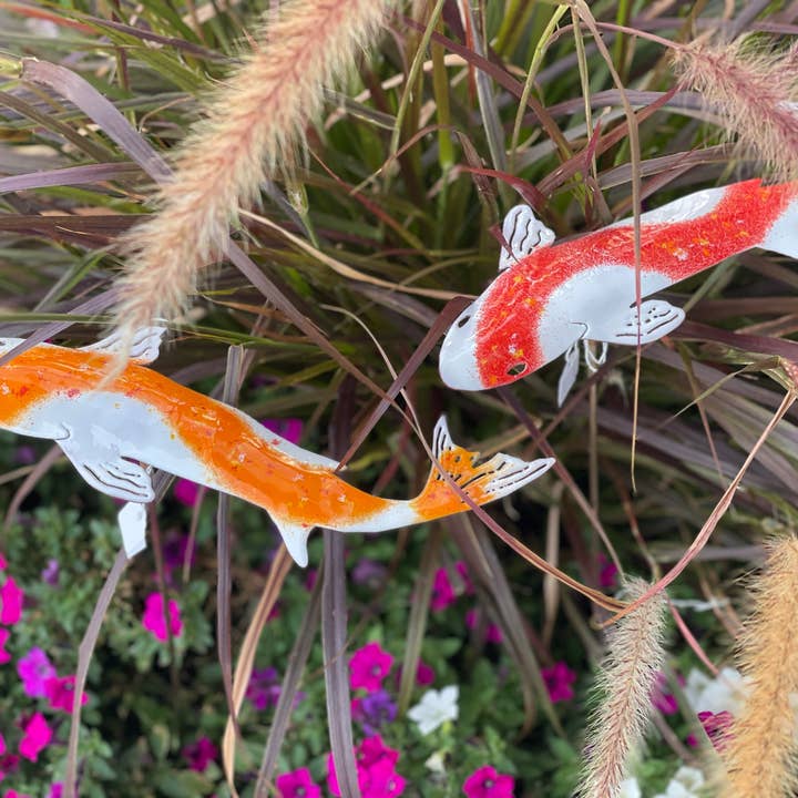 Clever Goods by Annabelle Noel Designs - Wholesale Garden/lawn stake - Copper Enamel Koi - assortment (1 each of 5 colors)4