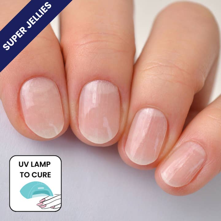 Natural Milky White Ombré | Super Jellies DIY Semi Cured Gel Nail Wrap for wholesale by Personail