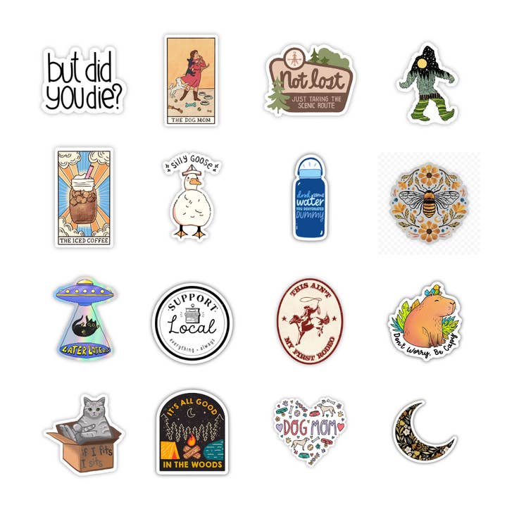 Big Moods - Wholesale Retailer Display - Paper & Novelty - 16 Pocket Wall Sticker Display2