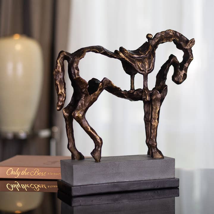 Kavana Decor by The Import Collection - Wholesale Decorative Tabletop Object - Citation Horse Statue1