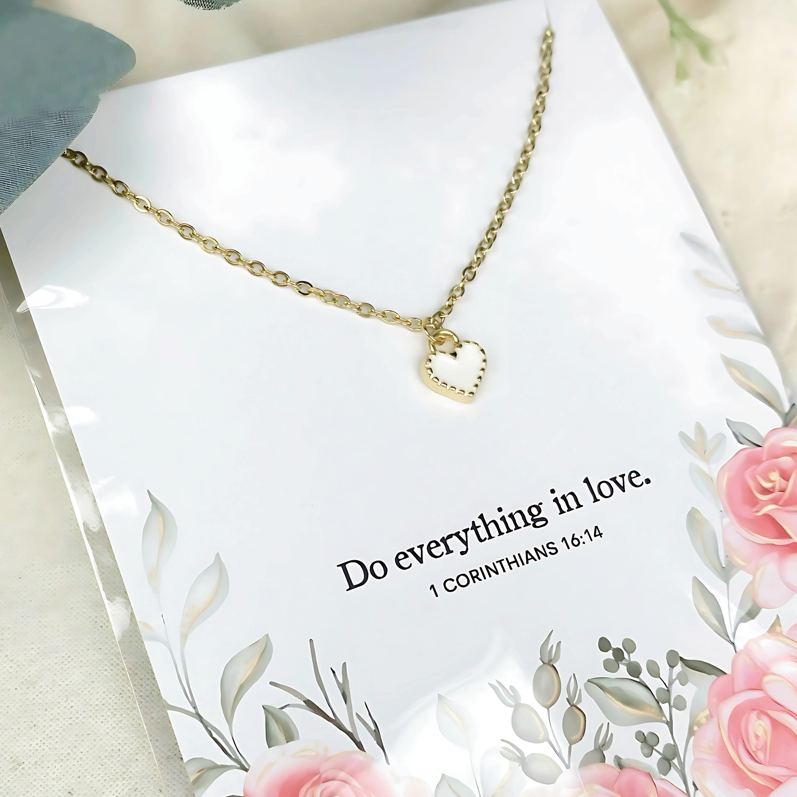 Wild Dogwood Designs - Wholesale Pendant/Charm Necklace - Do Everything in Love Charm Necklace | Christian Jewelry2