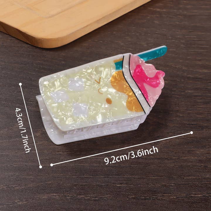 DOUBLJU - Wholesale Hair Clip - Women's - CARTOON NEW ICE CREAM CUP WINE GLASS HAIRPIN_CWAHA59301