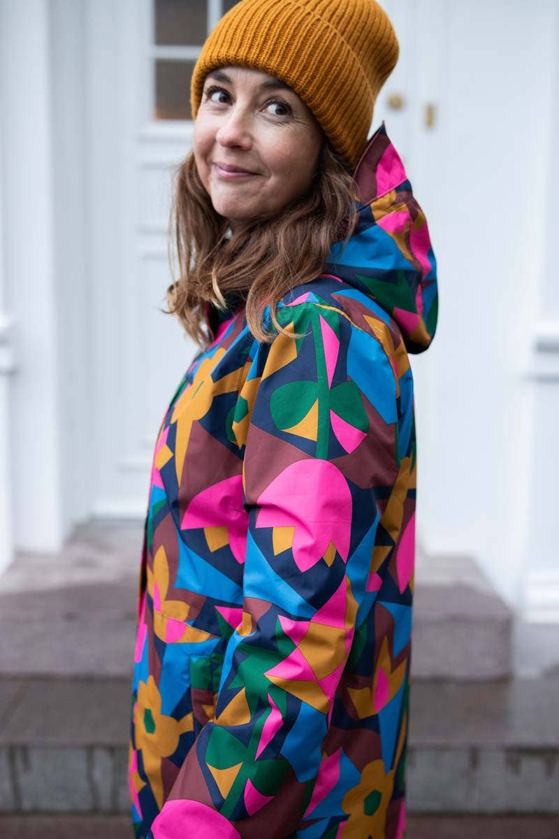 Danefae København - Wholesale Raincoat - Women's - Danedith Rain Coat Dk Navy GEOFLEUR1