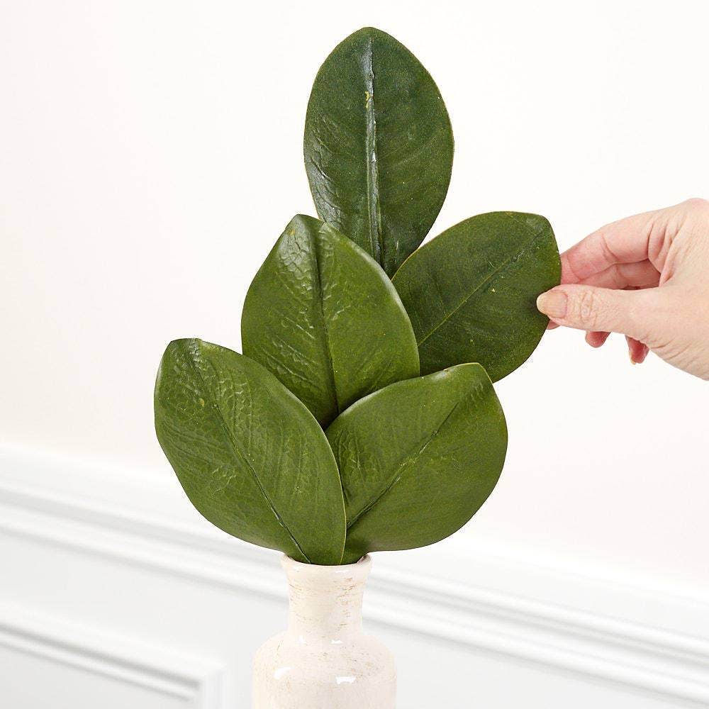 Factory Direct Craft - Wholesale Artificial Plant - 20" Artificial Magnolia Leaves Spray with Handwrapped Stem2