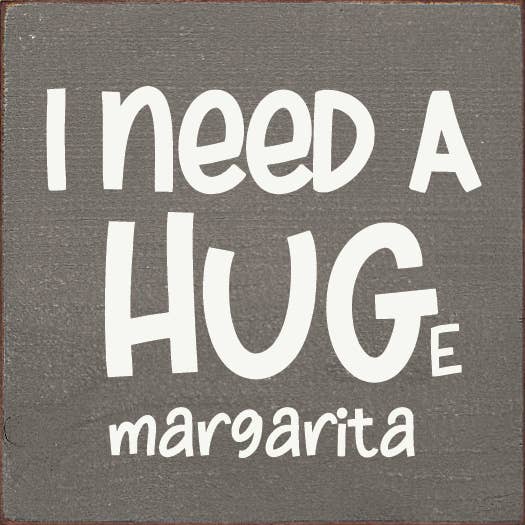 SAWDUST CITY - Vente Pancarte - J'ai besoin d'un câlin (e margarita) - Panneau en bois0