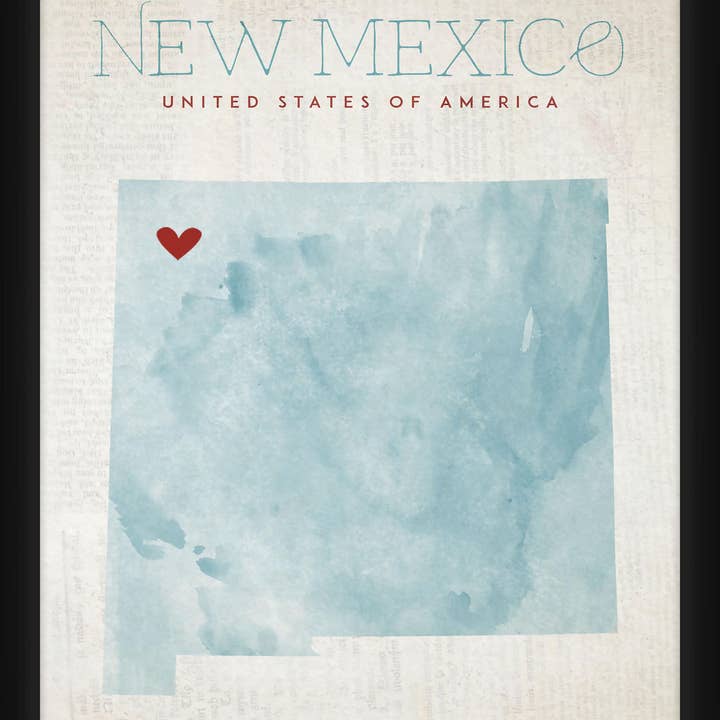 New Mexico Red 20'' x 18'' Framed Wall Art for wholesale by PTM Images