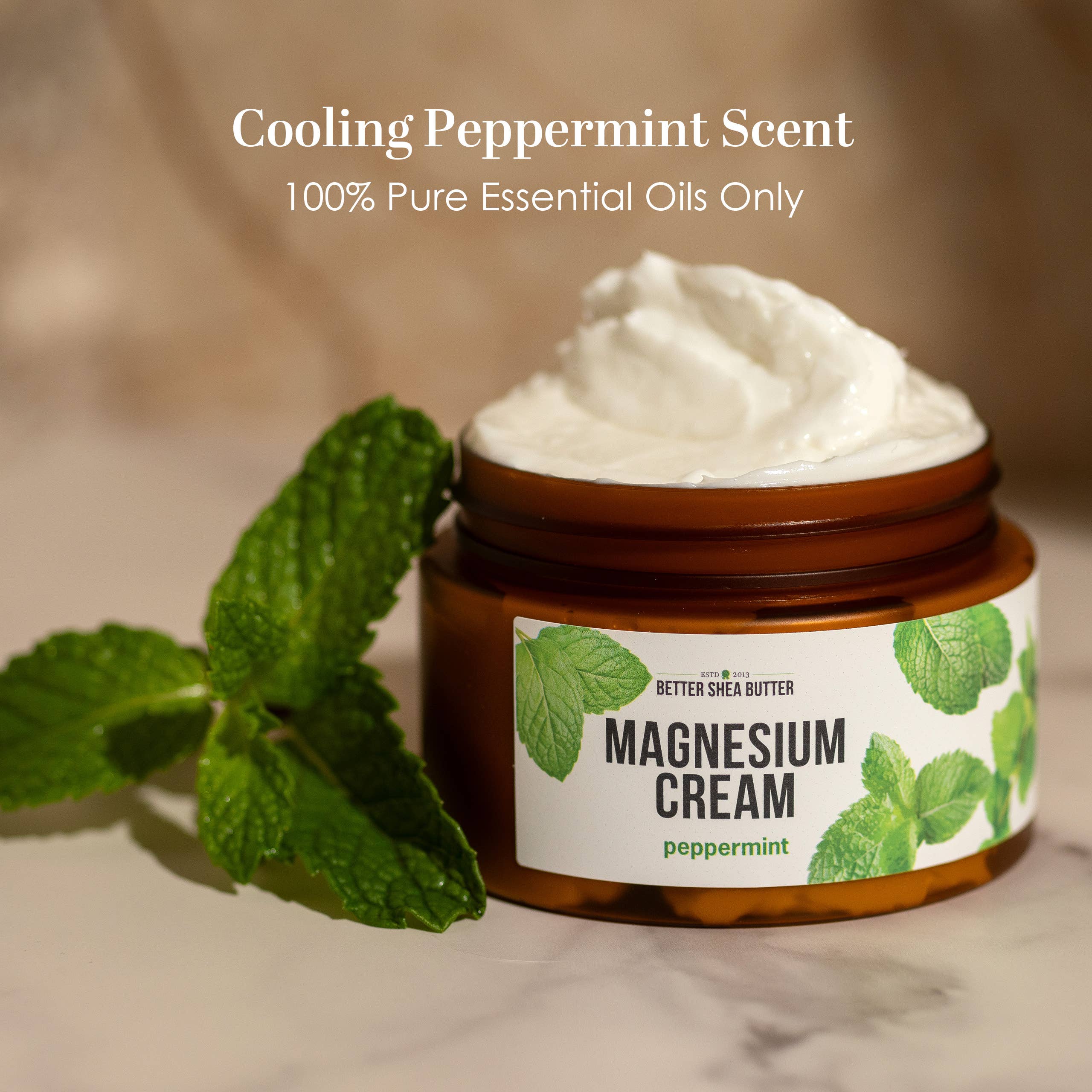 Better Shea Butter - Wholesale Body Cream/Lotion - Magnesium Cream (Peppermint) for Sleep and Relaxation2