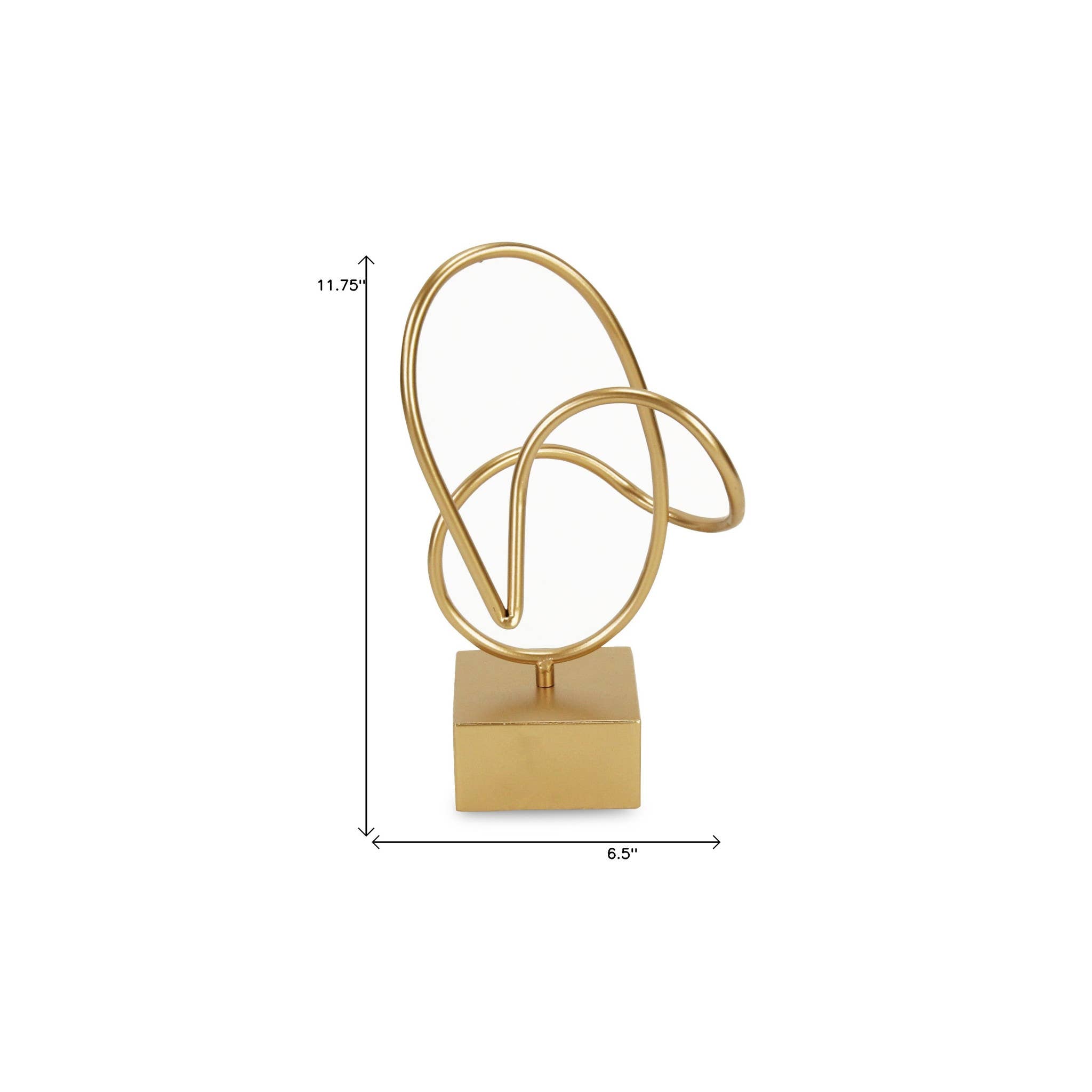 HomeRoots – wholesale Skulptur – 12 ”guldmetall handmålad skulptur3