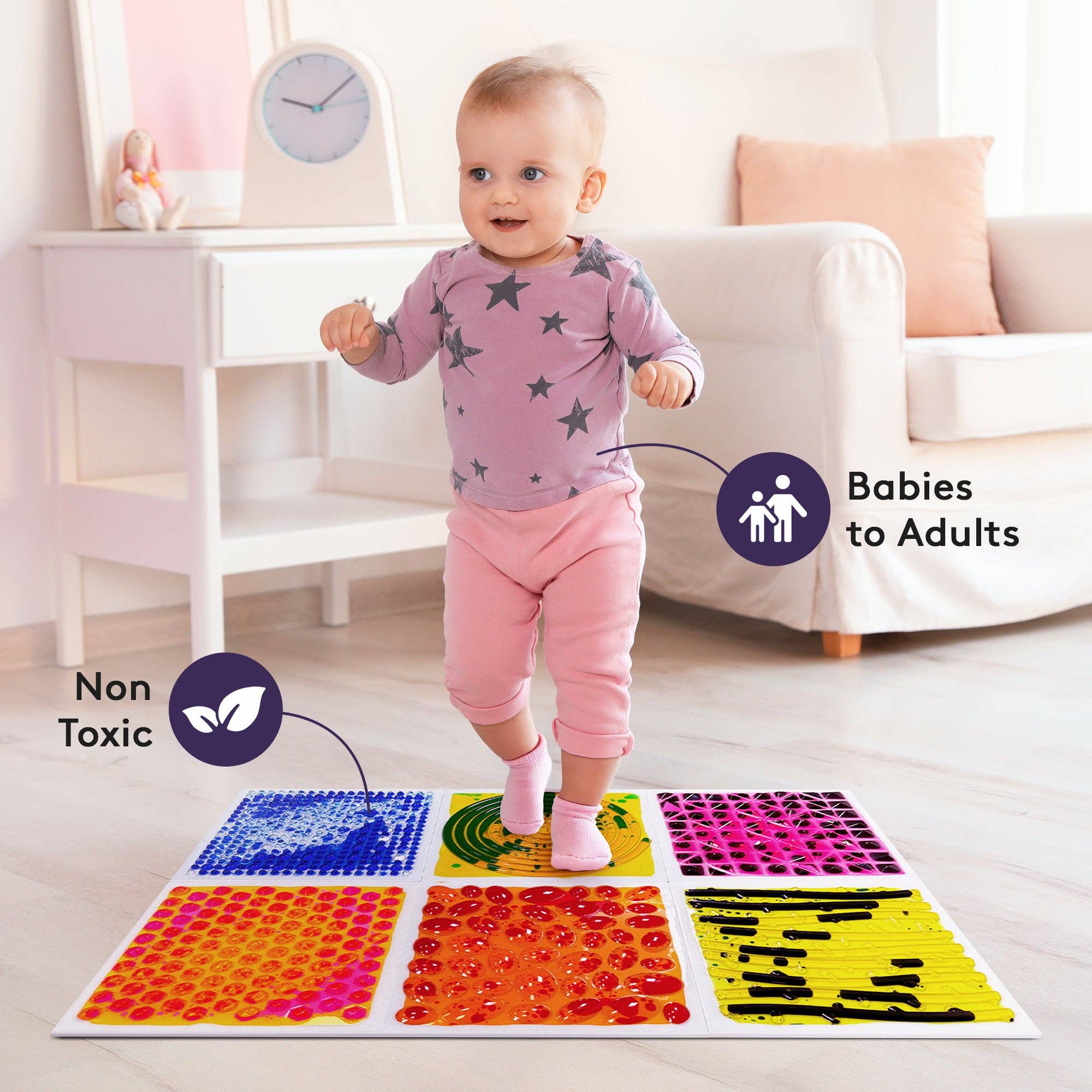 Special Supplies - Wholesale Toy Set - Kids - Textured Liquid Floor Tiles – Square3