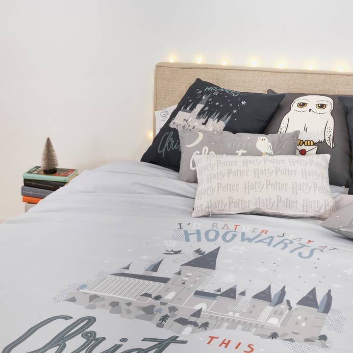 SG HOGAR - Wholesale Duvet Cover - Hogwarts In Christmas 100% Cotton Duvet Cover With Buttons5