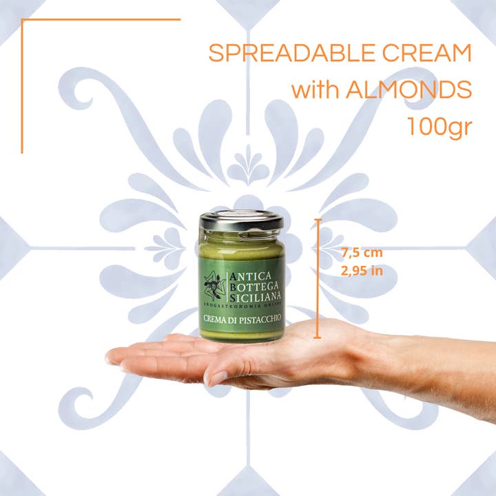 Antica Bottega Siciliana - Wholesale Nut Butter - Sicilian Pistachio Spreadable Sweet Cream - 100g