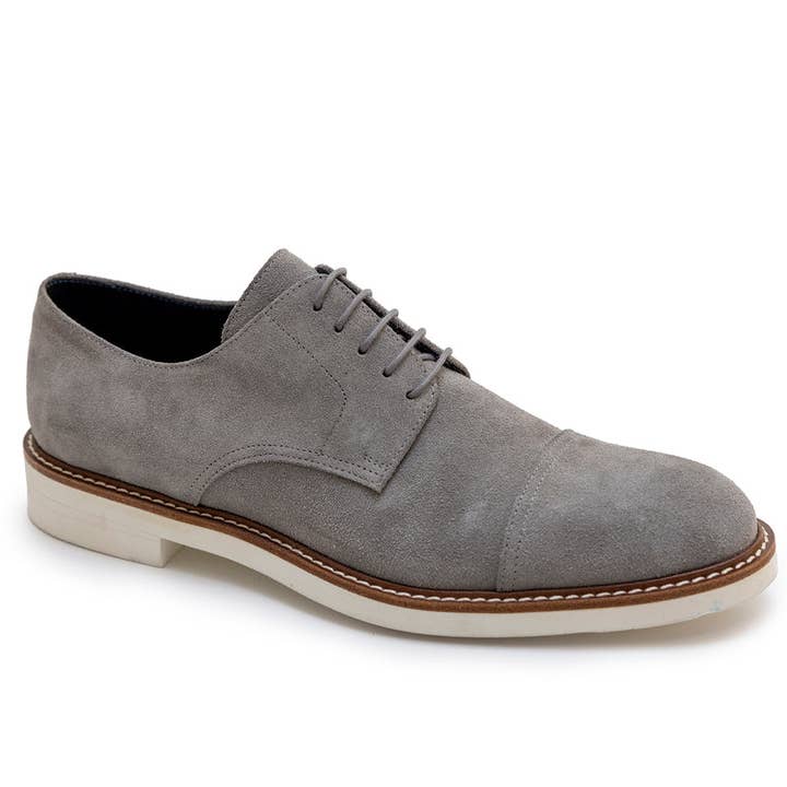 Leon Derby in Grey for wholesale by Risch Shoes