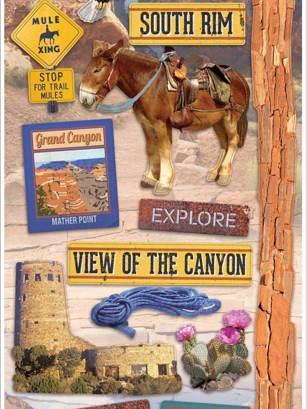 Grand Canyon Cardstock Sticker for wholesale by Paper House Productions