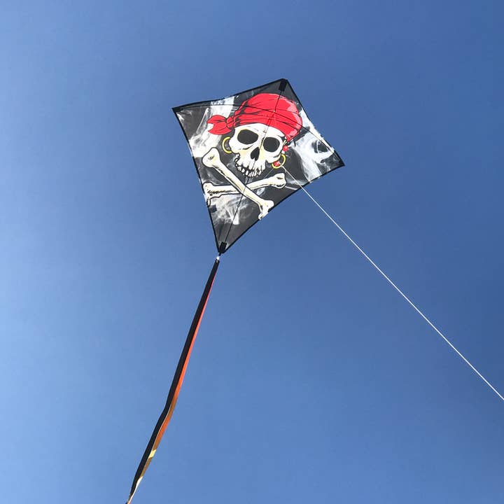 In the Breeze, LLC. - Wholesale Kite - Smokin' Pirate 30" Diamond Kite (Optimized for Shipping)