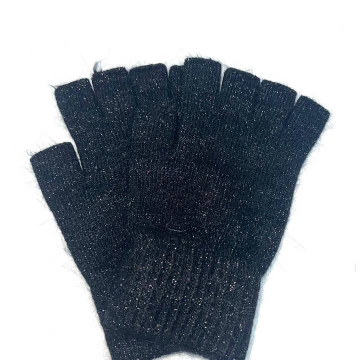 LINETA – wholesale Gloves – Women's – ST-3019 Single lurex mitten in blended angora wool4