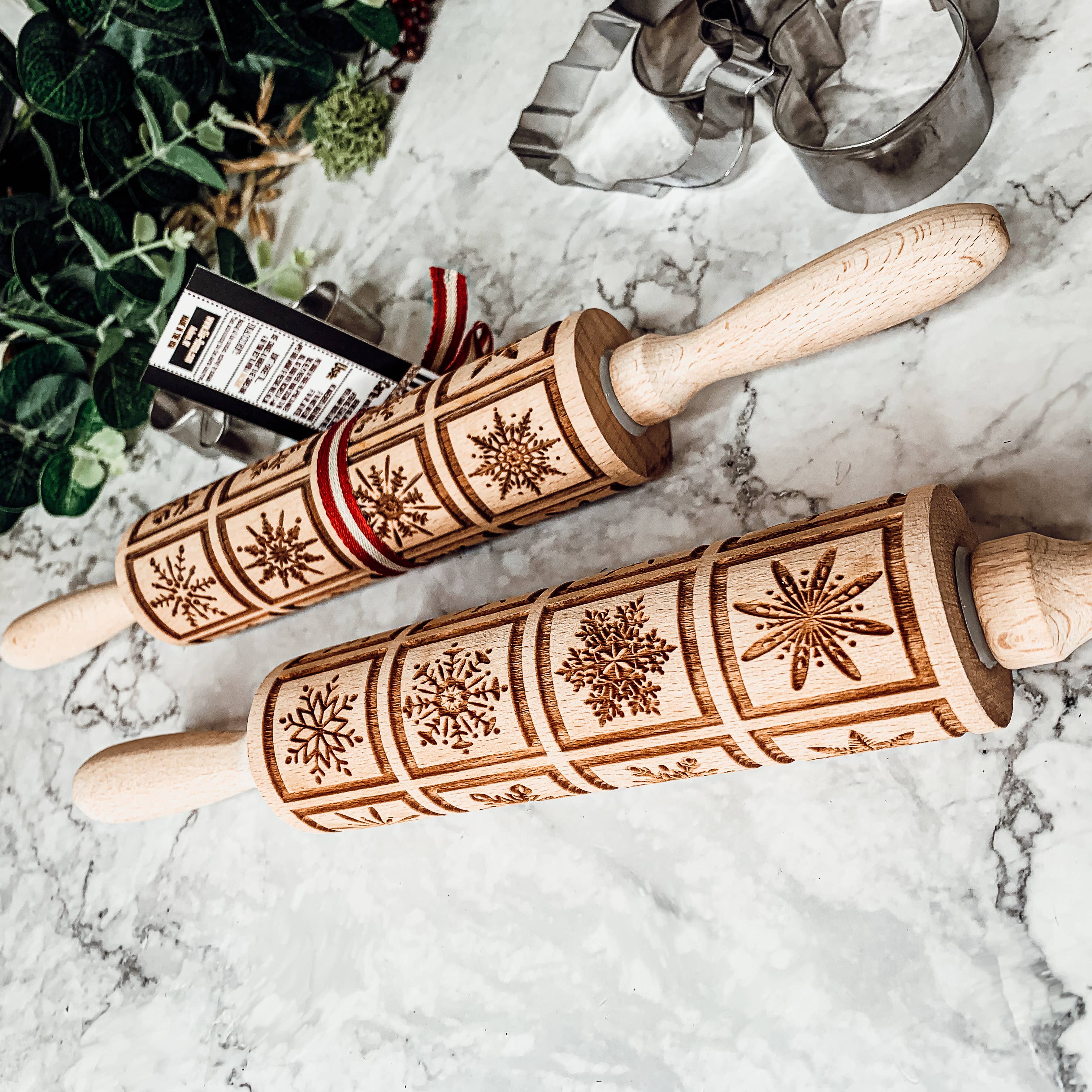 Gia Roma - Wholesale Rolling Pin - Christmas Baking Gift Set, Wooden Rolling Pins for Cookies60