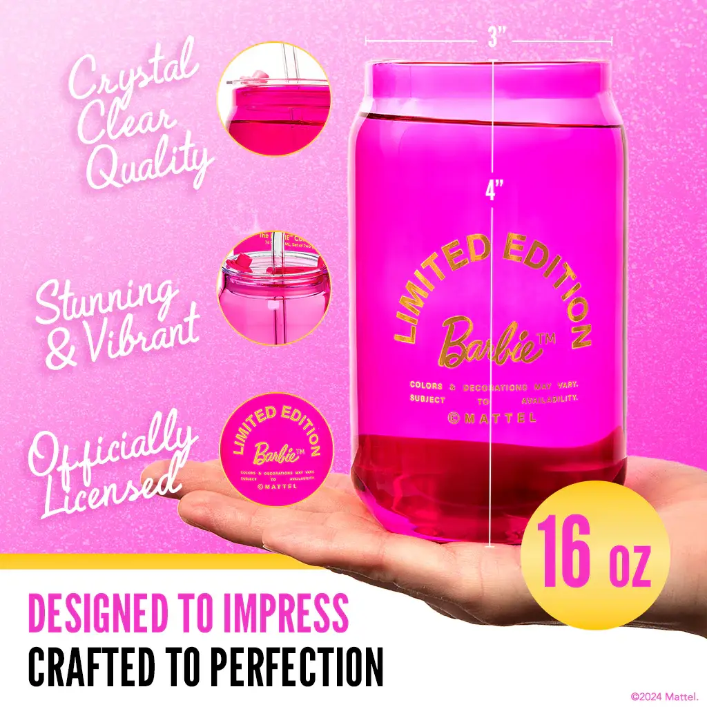Dragon Glassware - Wholesale Drinking Glass/Cup - Barbie™ Limited Edition Drinking Glasses2