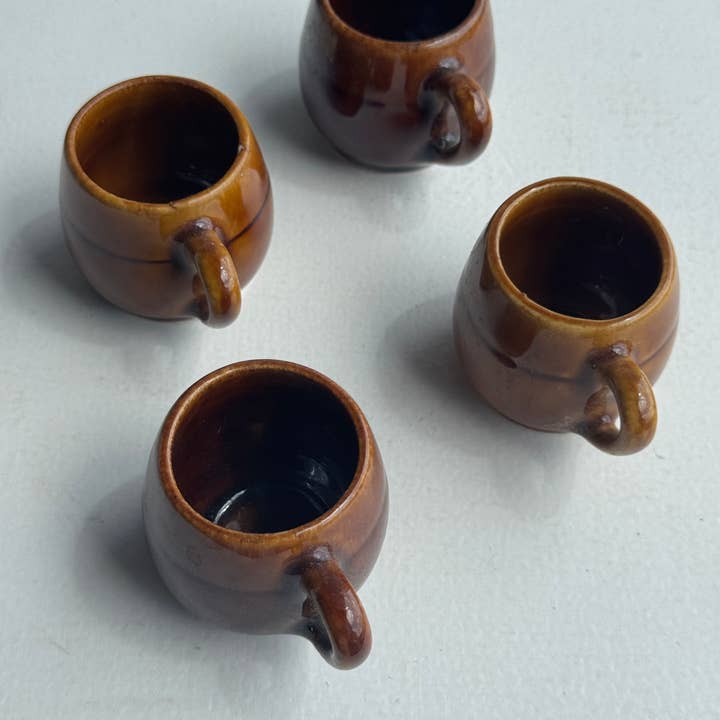 Office Objets - Wholesale Coffee Mug - Set of 4 mini glazed ceramic cups3