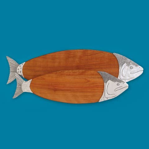 Sm. Salmon 21" Cutting Board for wholesale by Basic Spirit