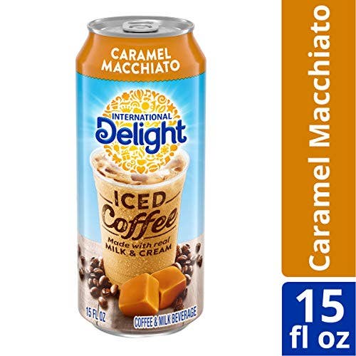 Shop The King - Wholesale Iced Coffee/Cold Brew - International Delight Iced Coffee, Caramel Macchiato, 15 Fl Oz, Pack of 12