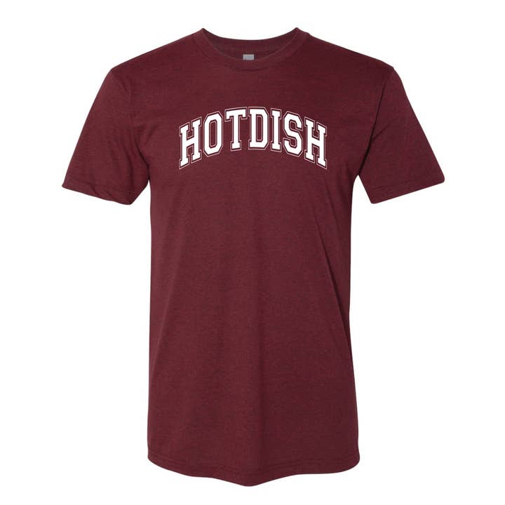 Varsity Hotdish North Dakota T-Shirt für den Großhandel von Wheatheadz