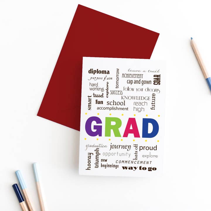 cartão de felicitações grad parabéns por atacado de Smiles By Megan | Zatetic Studios, LLC