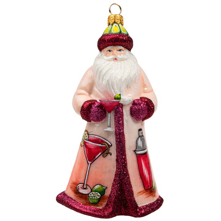 Père Noël cosmopolite Glitterazzi pour la vente par Joy To The World Collectibles