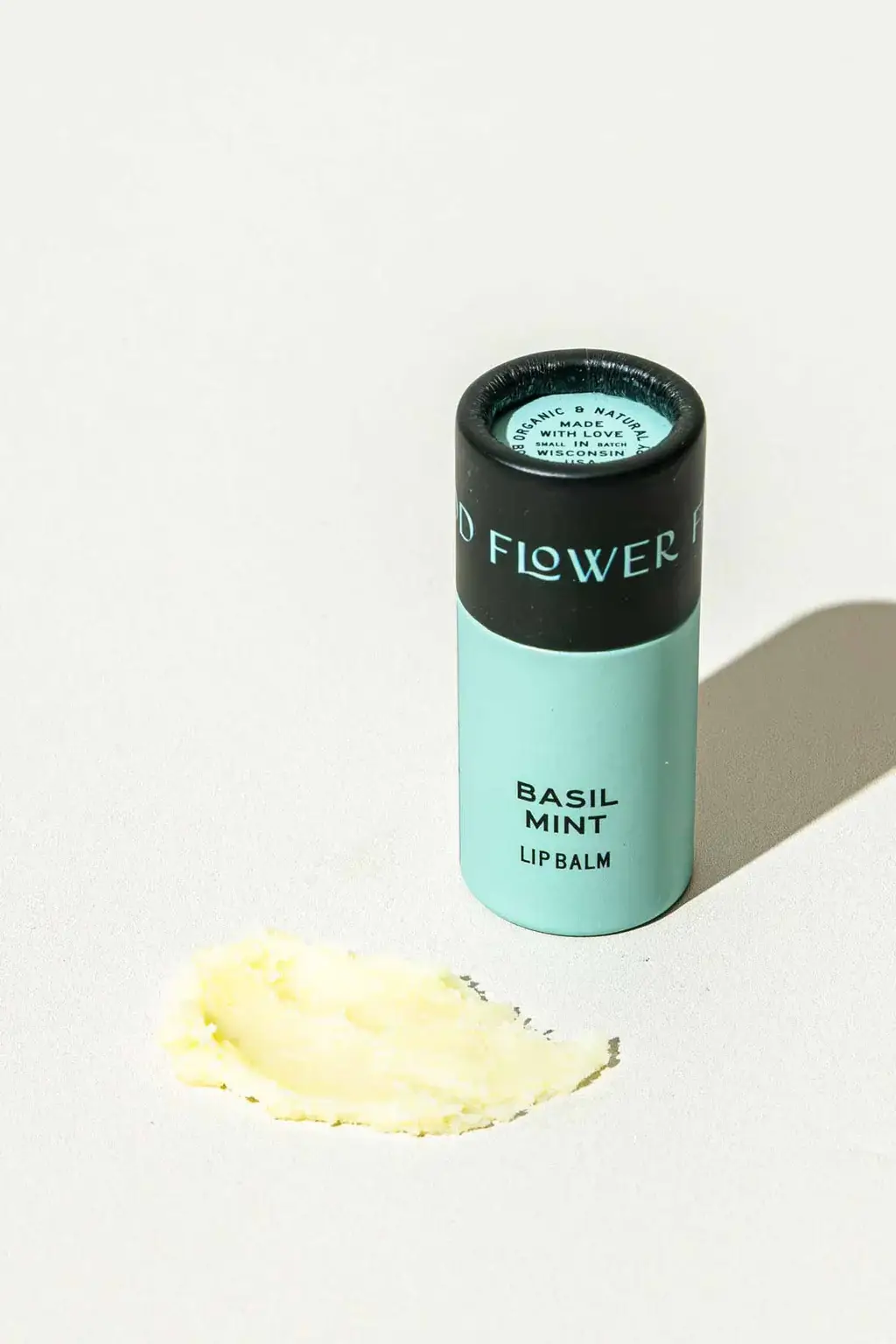 Good Flower Farm - Wholesale Lip Balm - Basil Mint Organic Lip Balm / 0.3 oz Biodegradable Tube2