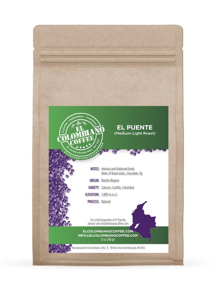 El Puente (Medium Roast for wholesale by El Colombiano Coffee