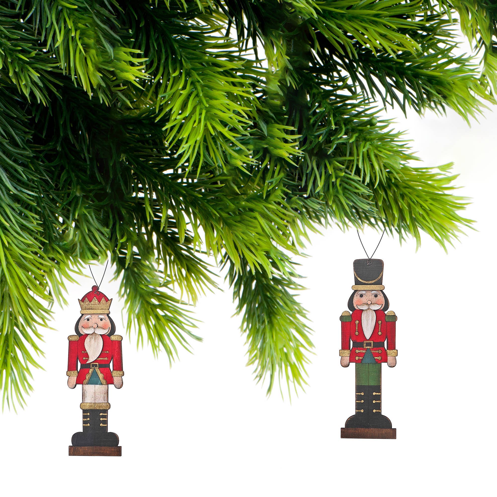 Multi Wooden Nutcracker Ornaments Asstd for wholesale on Faire1