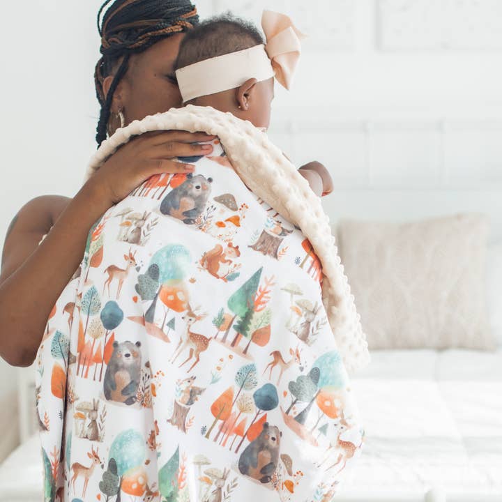 Honey Lemonade- Minky Baby Blankets and Gifts – wholesale Filtar – Barn och baby – Baby & småbarn Minkyfilt - Förtrollad skog3