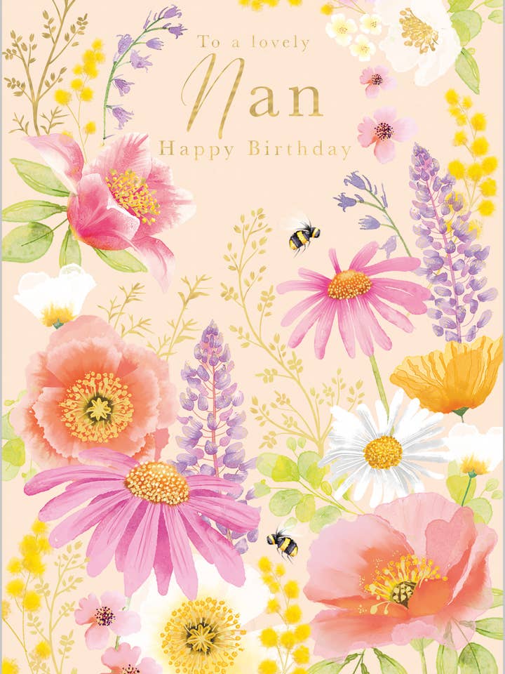 Nan - Fiori di Primavera per la vendita all'ingrosso da parte di Abacus Cards and Clare Maddicott Publications