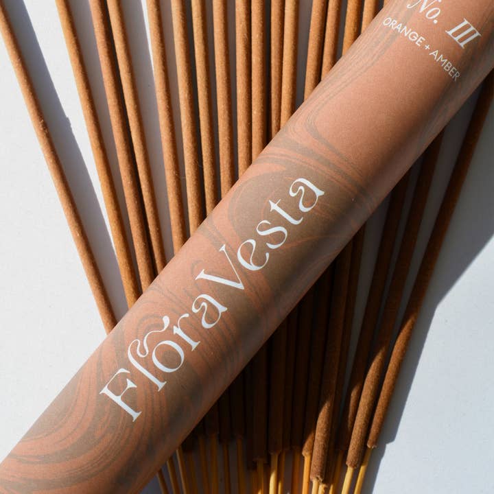 Flora Vesta - Wholesale Incense - Orange and Amber Botanical Incense / All Natural Warm Citrus4