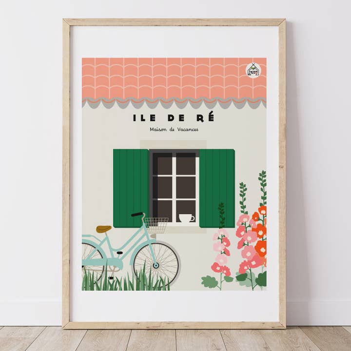 Ile de Ré poster - holiday home for wholesale by Les Petits Yéyés