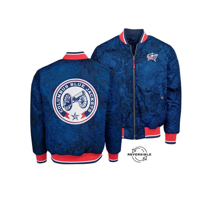 Columbus Blue Jackets Reversible Bomber for wholesale by FE