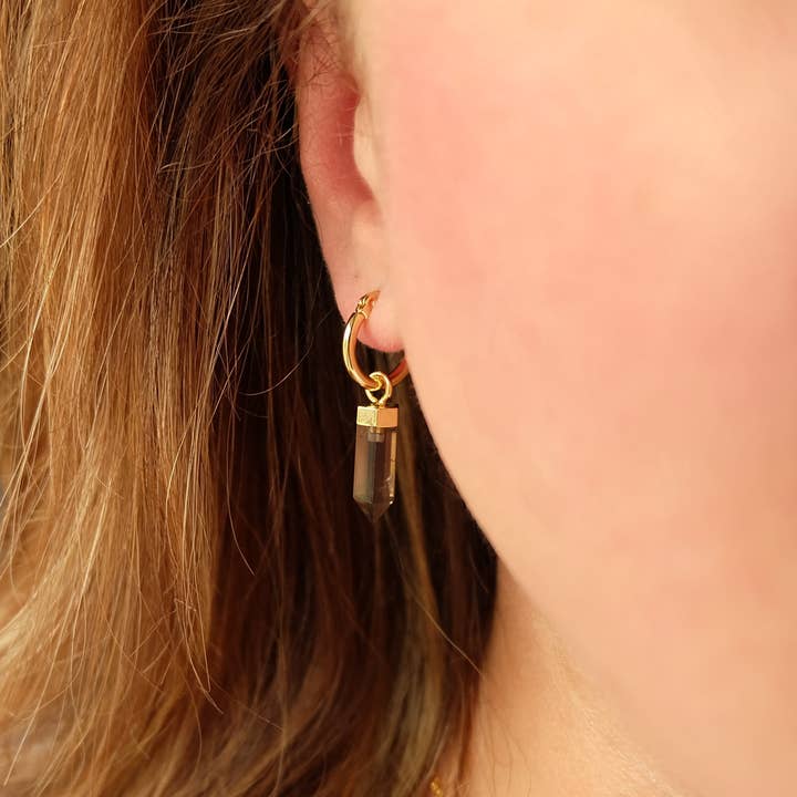 Augusta Jewellery - Wholesale Hoop Earrings - Crystal Gemstone Hoop Earrings1