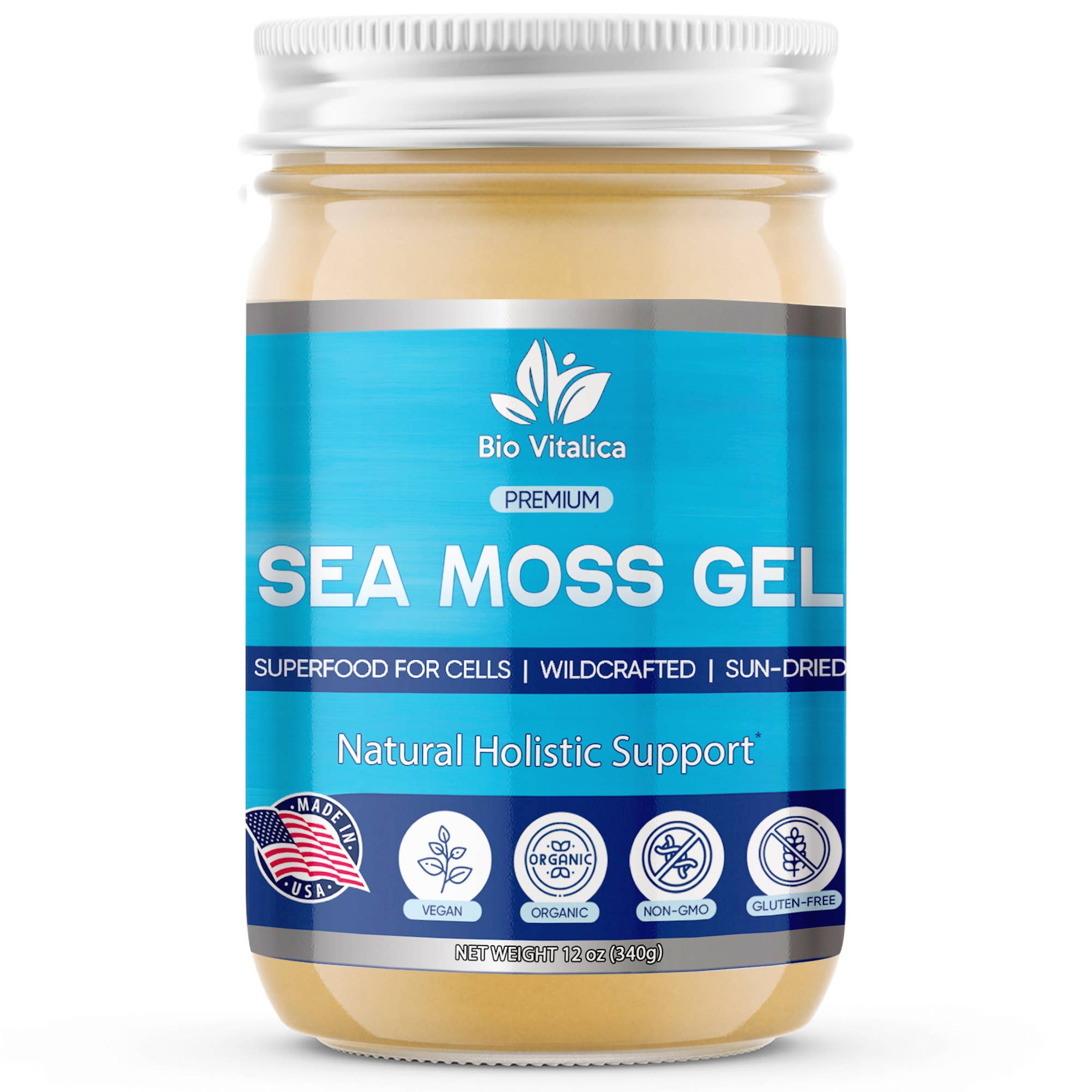 OG Sea Moss Gel-Rich In Antioxidants- Natures Farmer Sea