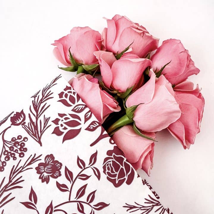 Ecowaterproof WILD ROSE Burgundy for wholesale by CHIC&PAPER